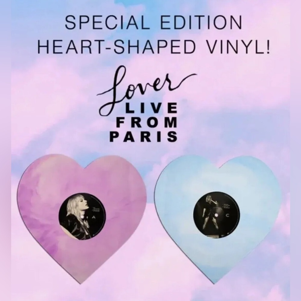 ISO Taylor Swift Heart Shaped Lover Live From Paris Vinyl